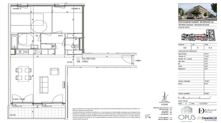 Ma-Cabane - Location Appartement CLERMONT-FERRAND, 76 m²