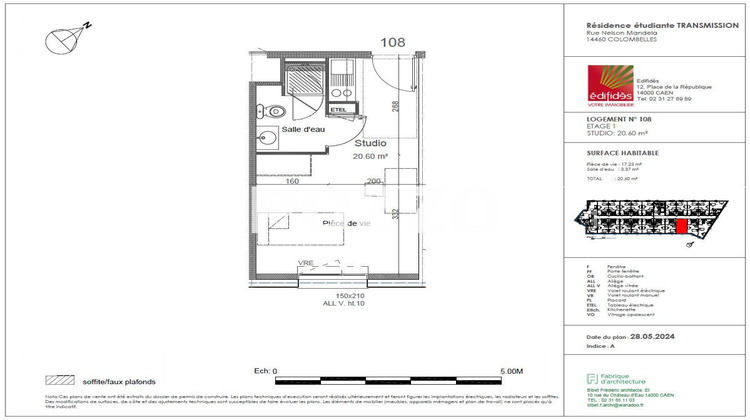 Ma-Cabane - Location Appartement COLOMBELLES, 20 m²