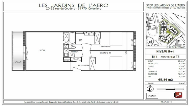 Ma-Cabane - Location Appartement Colomiers, 66 m²