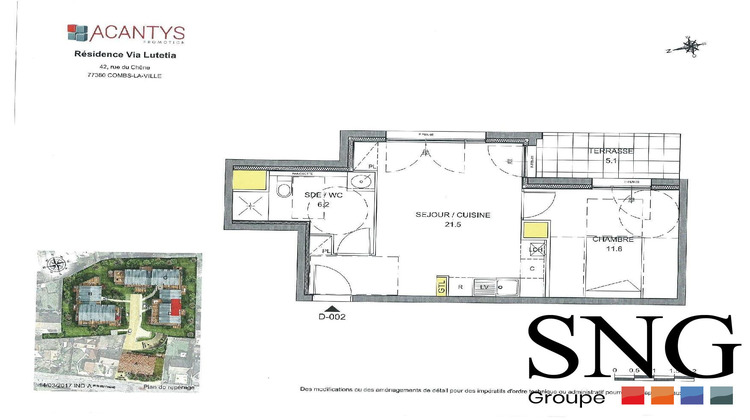 Ma-Cabane - Location Appartement Combs-la-Ville, 39 m²