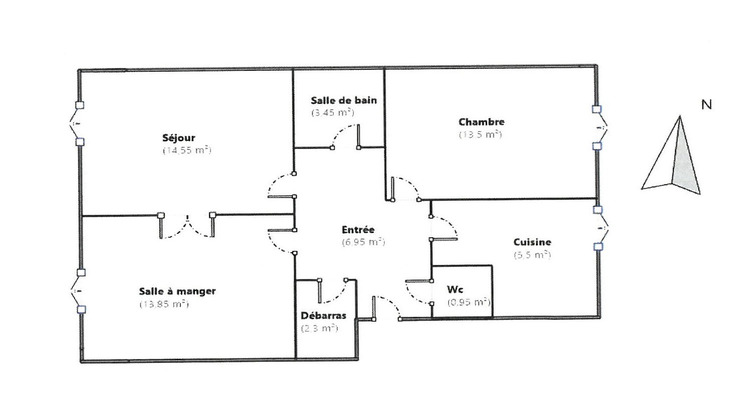 Ma-Cabane - Location Appartement COURBEVOIE, 61 m²
