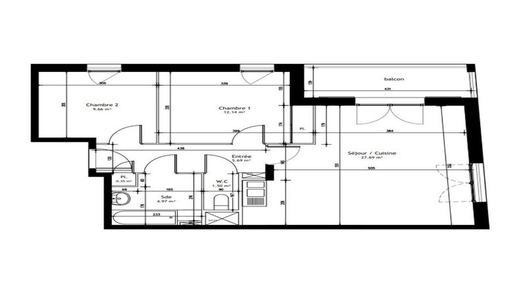 Ma-Cabane - Location Appartement COUZON-AU-MONT-D'OR, 62 m²