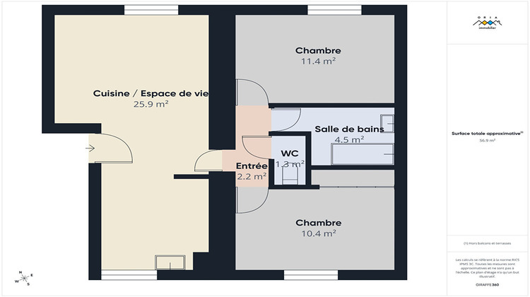 Ma-Cabane - Location Appartement CROISMARE, 57 m²