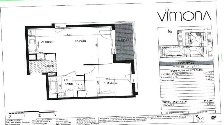 Ma-Cabane - Location Appartement CUGNAUX, 44 m²