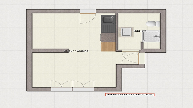 Ma-Cabane - Location Appartement DARNETAL, 16 m²
