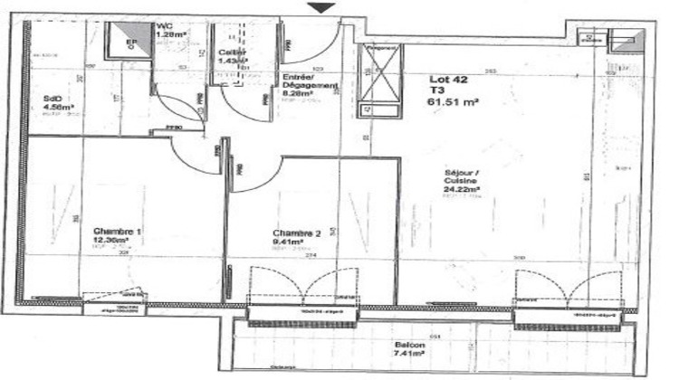 Ma-Cabane - Location Appartement Déville-lès-Rouen, 61 m²