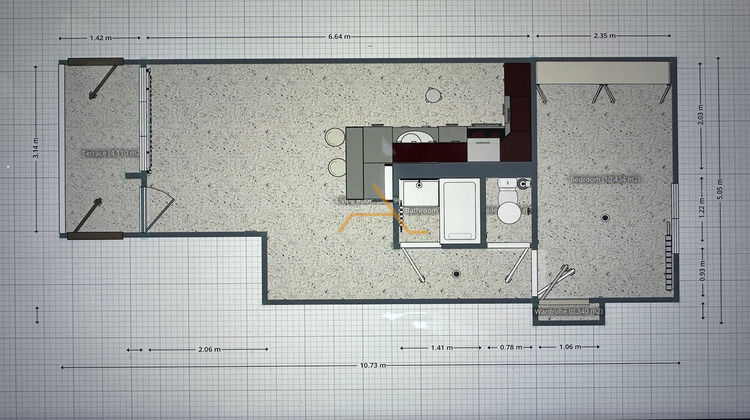 Ma-Cabane - Location Appartement DIEULEFIT, 35 m²