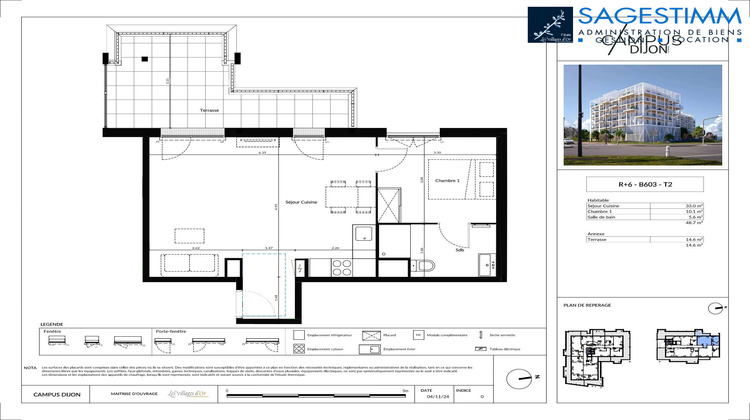 Ma-Cabane - Location Appartement Dijon, 48 m²