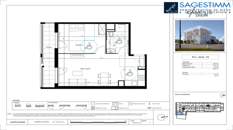Ma-Cabane - Location Appartement Dijon, 48 m²