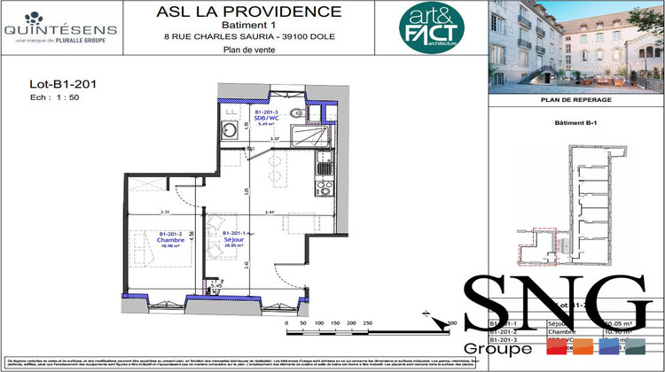 Ma-Cabane - Location Appartement Dole, 38 m²