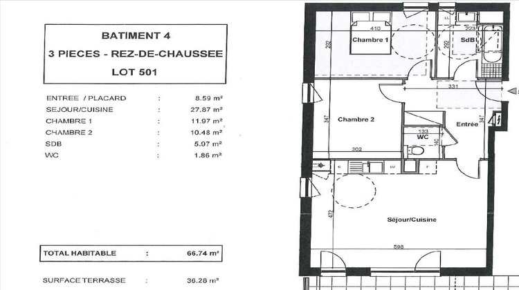 Ma-Cabane - Location Appartement ERGERSHEIM, 66 m²