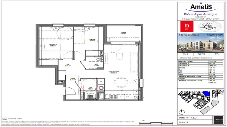 Ma-Cabane - Location Appartement FEYZIN, 59 m²