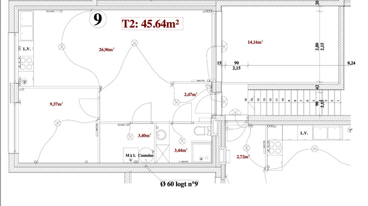 Ma-Cabane - Location Appartement FOURNES-EN-WEPPES, 45 m²