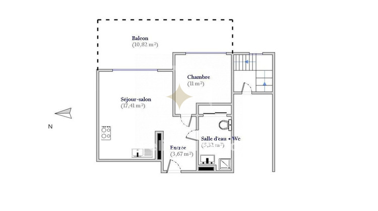 Ma-Cabane - Location Appartement Grasse, 37 m²