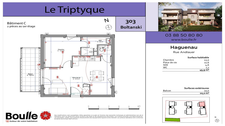 Ma-Cabane - Location Appartement Haguenau, 45 m²
