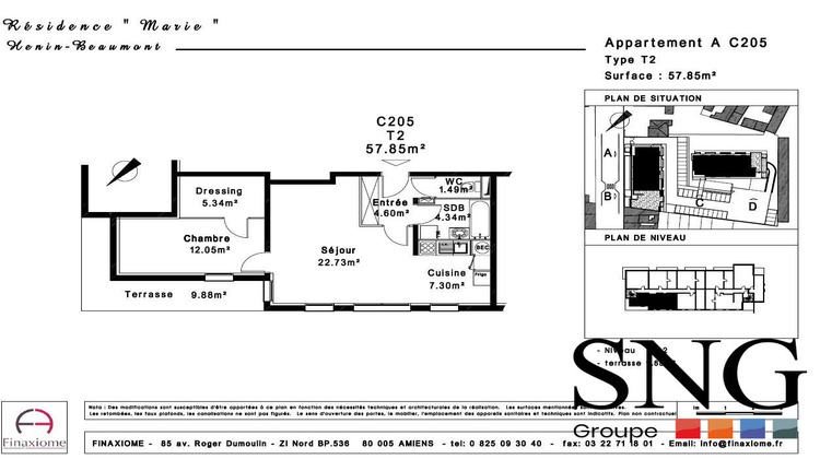 Ma-Cabane - Location Appartement Hénin-Beaumont, 57 m²