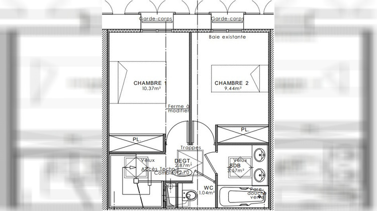 Ma-Cabane - Location Appartement HERBEVILLE, 54 m²