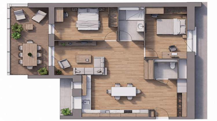 Ma-Cabane - Location Appartement Hoerdt, 67 m²