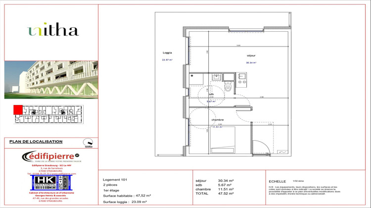 Ma-Cabane - Location Appartement Illkirch-Graffenstaden, 47 m²