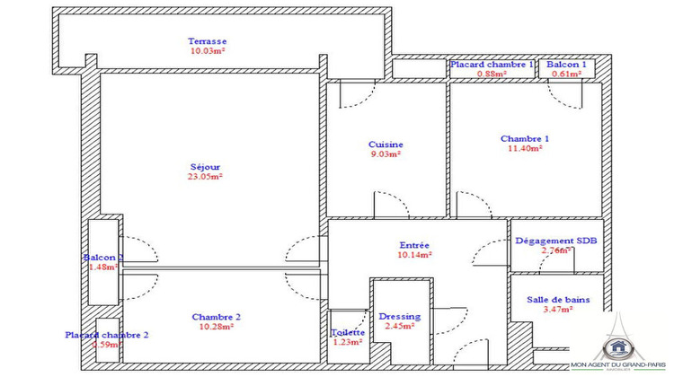Ma-Cabane - Location Appartement JOUY-EN-JOSAS, 75 m²