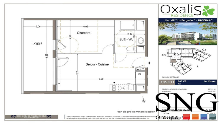 Ma-Cabane - Location Appartement Juvignac, 37 m²
