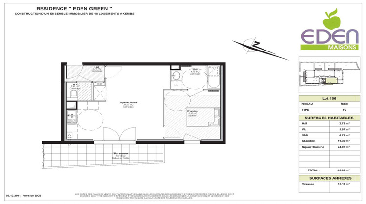 Ma-Cabane - Location Appartement Kembs, 45 m²
