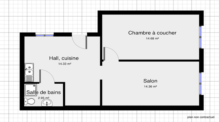 Ma-Cabane - Location Appartement LA MENITRE, 46 m²