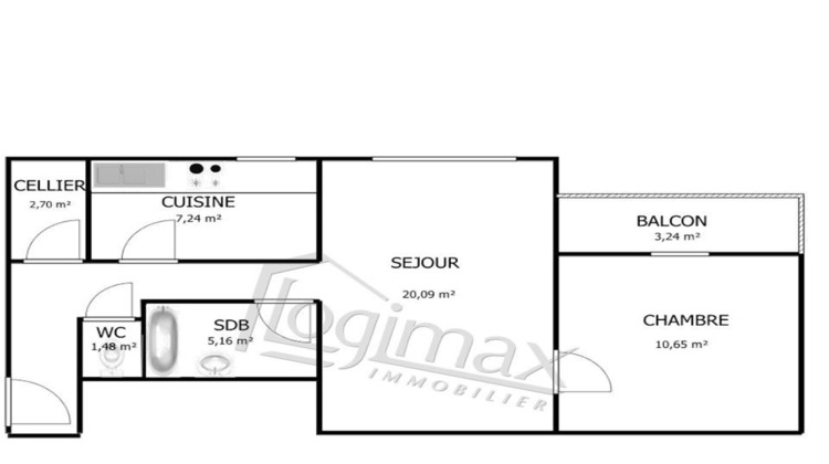 Ma-Cabane - Location Appartement LA ROCHELLE, 57 m²