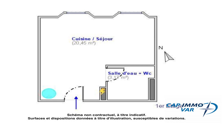 Ma-Cabane - Location Appartement Le Beausset, 23 m²