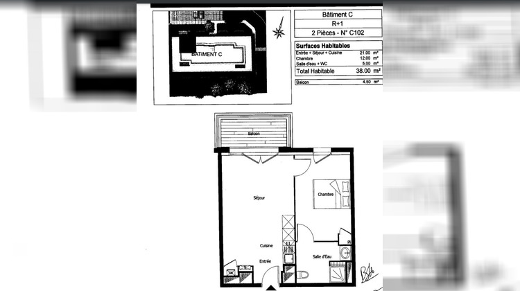 Ma-Cabane - Location Appartement LE BOUSCAT, 38 m²