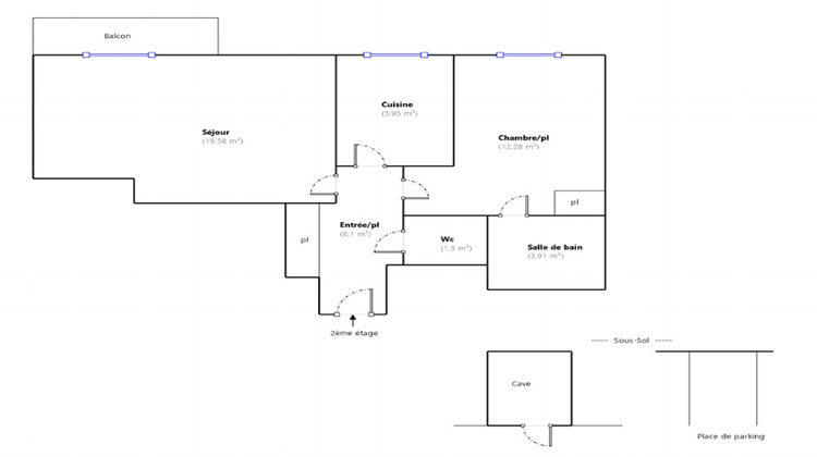 Ma-Cabane - Location Appartement LE PLESSIS-ROBINSON, 49 m²