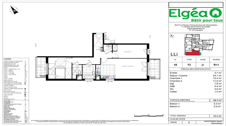 Ma-Cabane - Location Appartement LE PLESSIS-TREVISE, 68 m²
