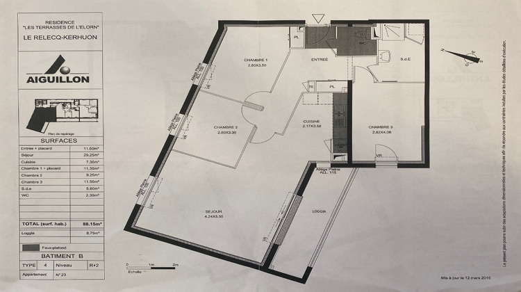 Ma-Cabane - Location Appartement LE RELECQ-KERHUON, 88 m²