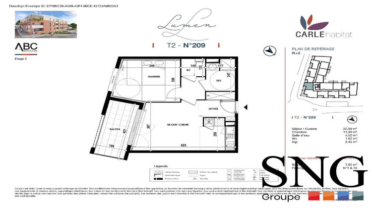 Ma-Cabane - Location Appartement Léguevin, 42 m²