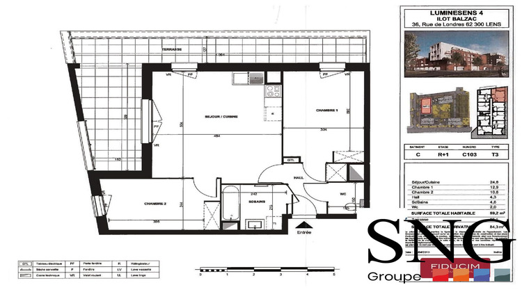 Ma-Cabane - Location Appartement Lens, 59 m²