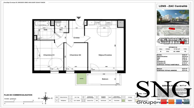 Ma-Cabane - Location Appartement Lens, 60 m²