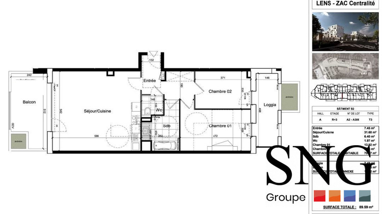 Ma-Cabane - Location Appartement Lens, 70 m²