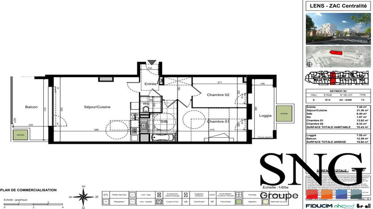 Ma-Cabane - Location Appartement Lens, 70 m²