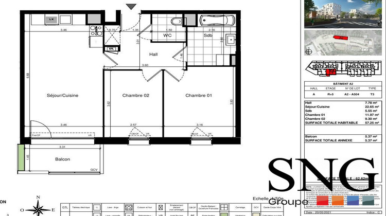 Ma-Cabane - Location Appartement Lens, 57 m²