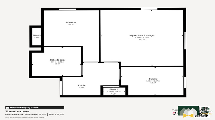 Ma-Cabane - Location Appartement Lèves, 43 m²