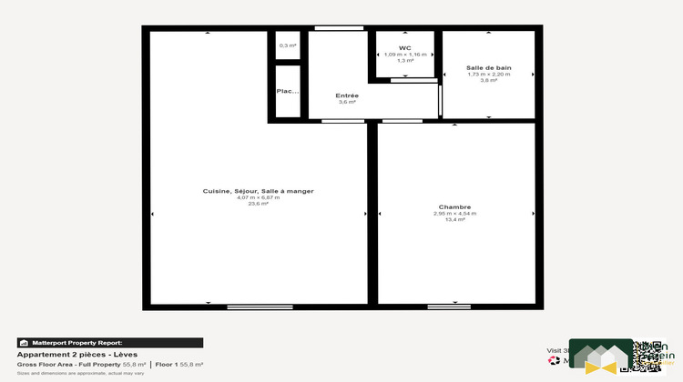 Ma-Cabane - Location Appartement Lèves, 39 m²