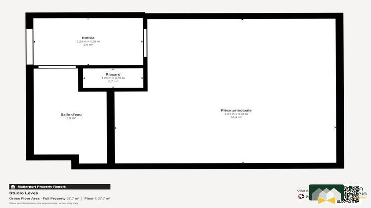 Ma-Cabane - Location Appartement Lèves, 19 m²