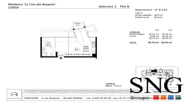 Ma-Cabane - Location Appartement Lisieux, 28 m²