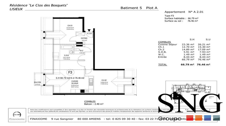 Ma-Cabane - Location Appartement Lisieux, 67 m²