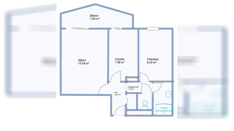 Ma-Cabane - Location Appartement Lyon, 43 m²