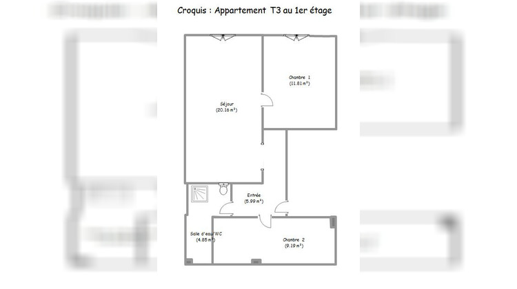 Ma-Cabane - Location Appartement MAINTENON, 52 m²
