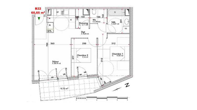 Ma-Cabane - Location Appartement MEAUX, 60 m²