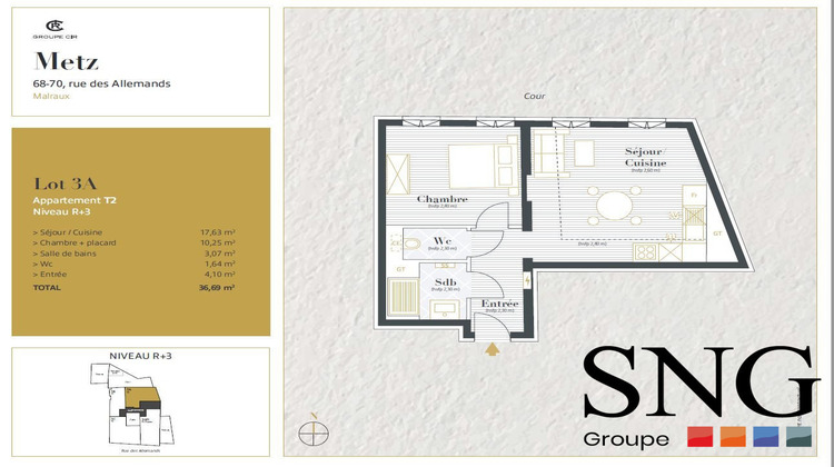 Ma-Cabane - Location Appartement Metz, 36 m²