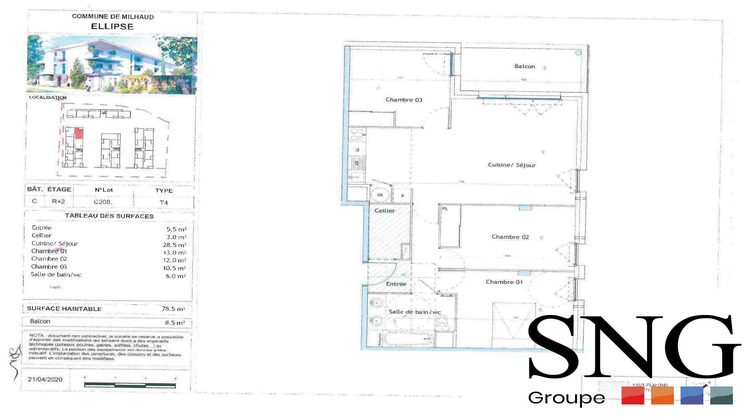 Ma-Cabane - Location Appartement Milhaud, 78 m²
