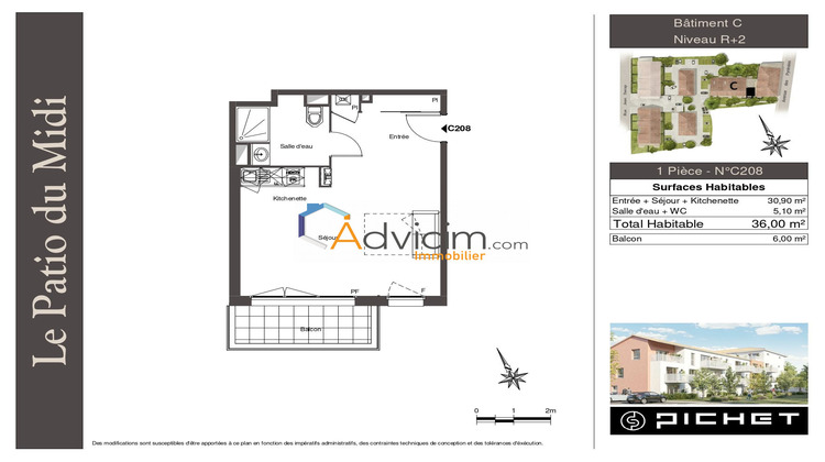 Ma-Cabane - Location Appartement Muret, 36 m²